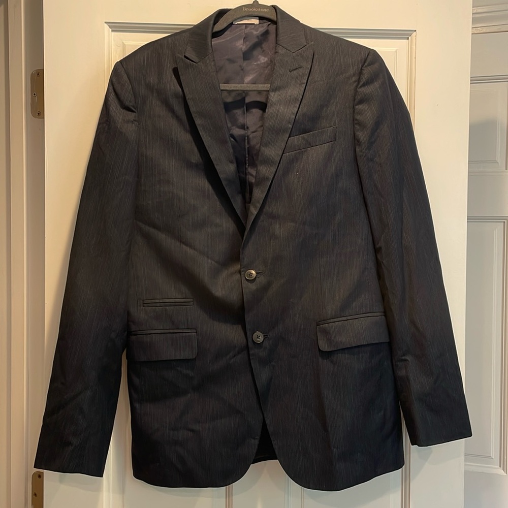 Navy Blue Slim Fit Full Suit for Men